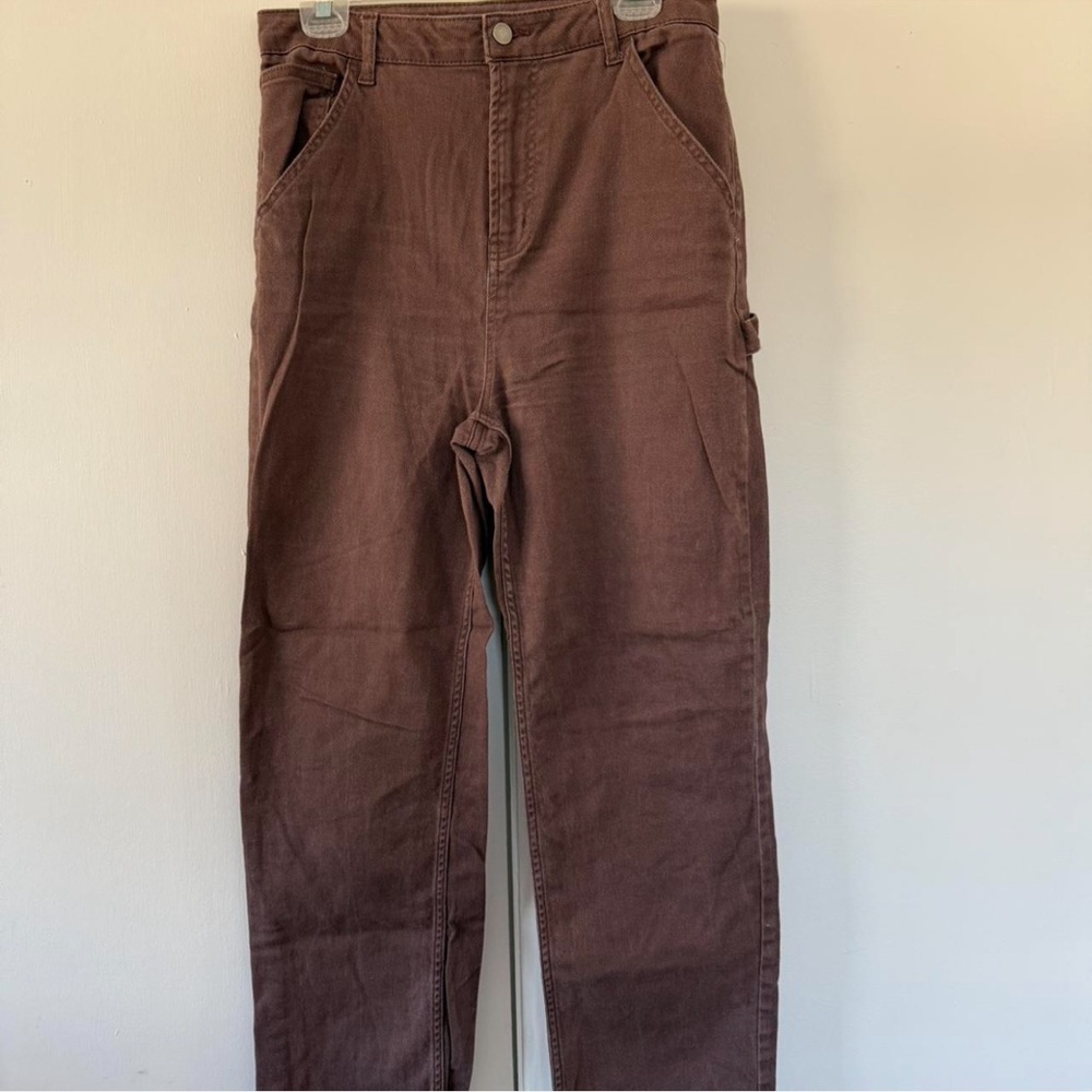 Brown Cargo Pants Straight Leg
